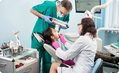 child dentist teeth cleaning